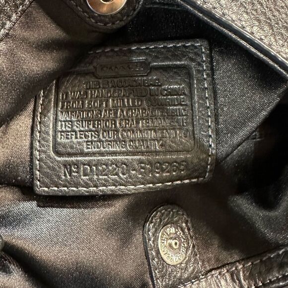 Coach F19265 Black Pebbled Leather Crossbody - Picture 15 of 15